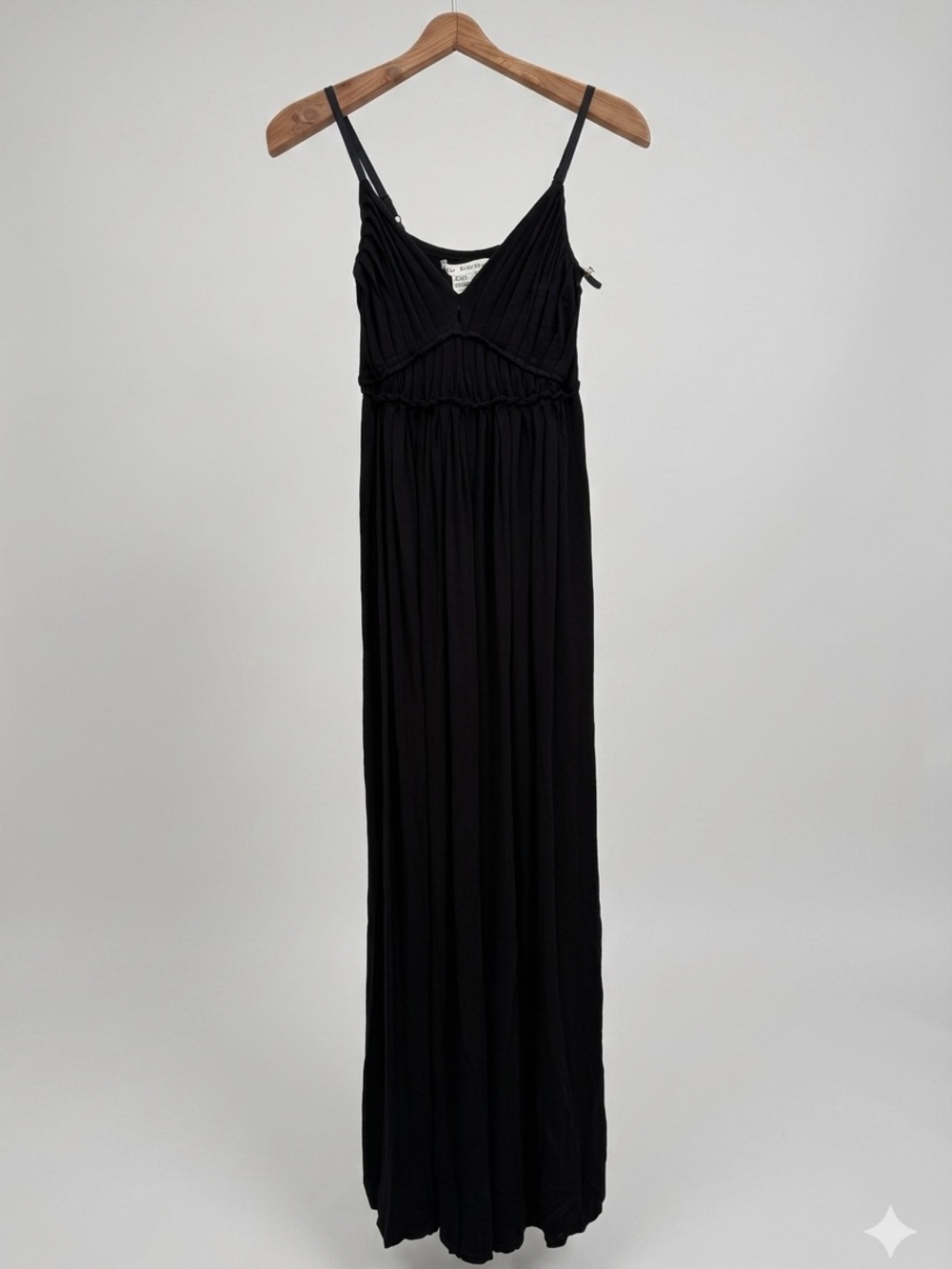 Max Studio Black Spaghetti-Strap Maxi Dress